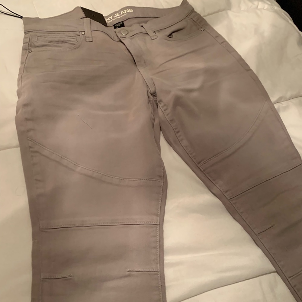 Gray DKNY straight leg pants